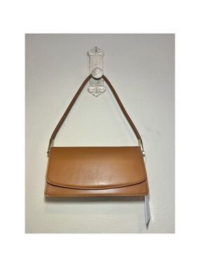 Francesca's MMS Design Studio Cognac Rectangular Shoulder Bag new